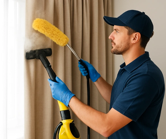 Trusted curtain steam cleaning technician Matty Curtain Cleaning keilor-vic QLD