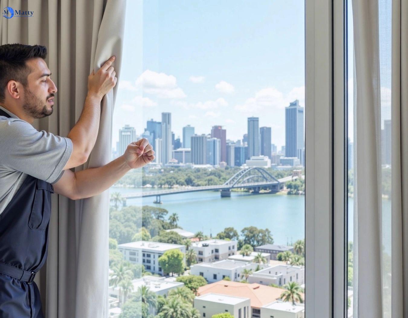 Professional curtain steam cleaning service keilor-vic QLD by Matty Curtain Cleaning
