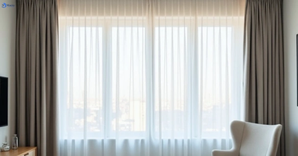 Freshly steam cleaned curtains in keilor-vic QLD
